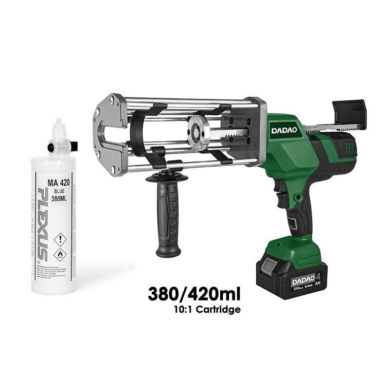 ປືນ 20V Cordless Dual Caulking Gun